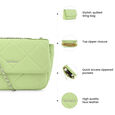 Fastrack Party Sling Bag with Chain Detailing in Cool Matcha Green - image number 8