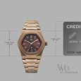 Vyb Limitless By Fastrack Quartz Analog Brown Dial Brown Metal Strap Watch For Guys - image number 3