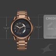 Fastrack Groove Quartz Analog with Date Black Dial Brown Stainless Steel Strap Watch For Guys - image number 3