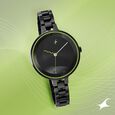 Fastrack Stunners Quartz Analog Black Dial Metal Strap Watch for Girls - image number 0