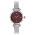 Fastrack Quartz Analog Red Dial Stainless Steel Strap Watch for Girls - image number 0