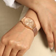 Fastrack Snob X Rose Gold Dial Stainless Steel Strap Watch for Girls - image number 2