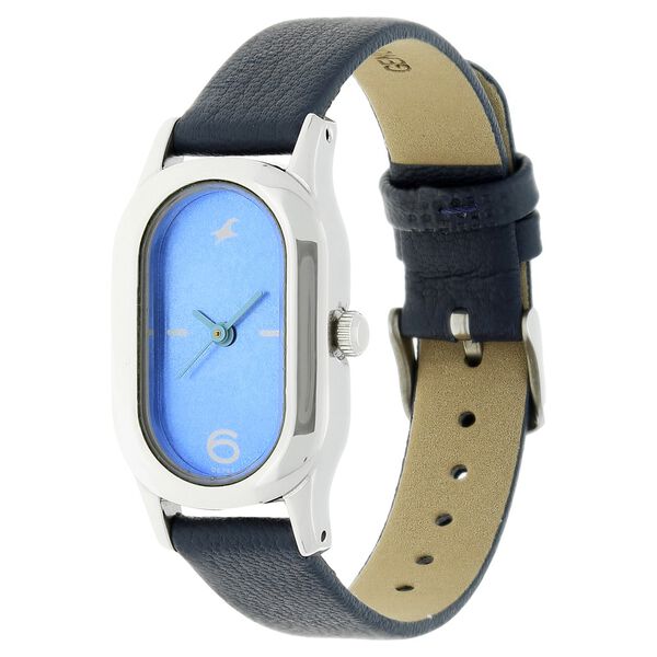 Fastrack Quartz Analog Blue Dial Leather Strap Watch for Girls - image number 1