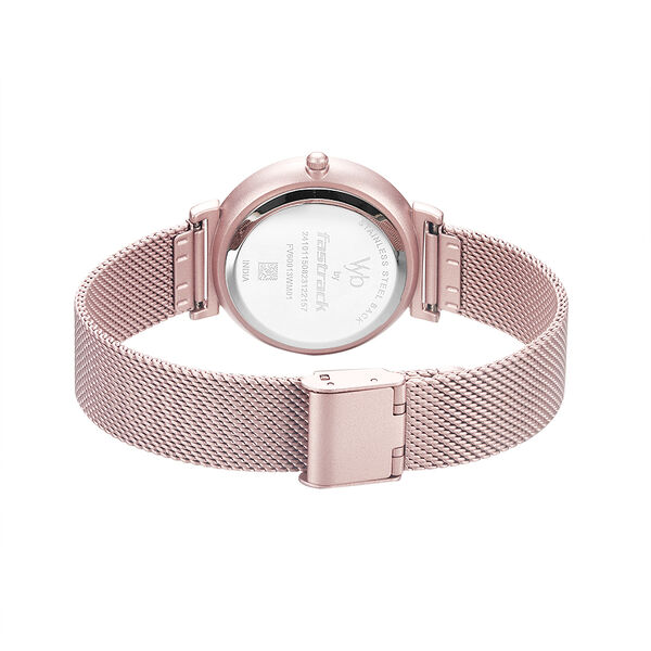 Fastrack Vyb Seeker Quartz Analog Silver Dial Stainless Steel Strap Watch for Girls - image number 5