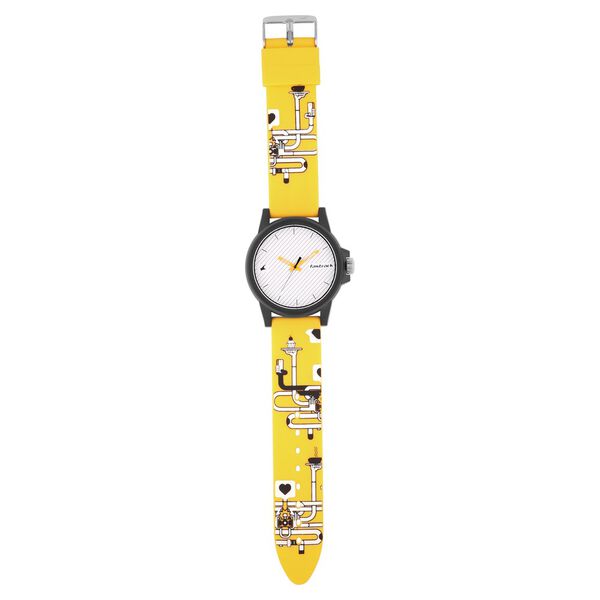 Fastrack Hashtag Quartz Analog White Dial Silicone Strap Unisex Watch - image number 5