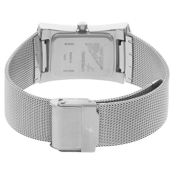 Fastrack Quartz Analog Black Dial Metal Strap Watch for Girls - image number 3