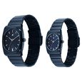 Fastrack Mixmatched Quartz Analog Multicoloured Dial Two Toned Stainless Steel Strap Watch For Couple - image number 2
