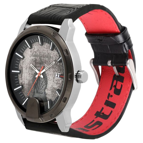 Fastrack Game Of Thrones Quartz Analog with Date Anthracite Dial Leather Strap Watch for Guys - image number 2