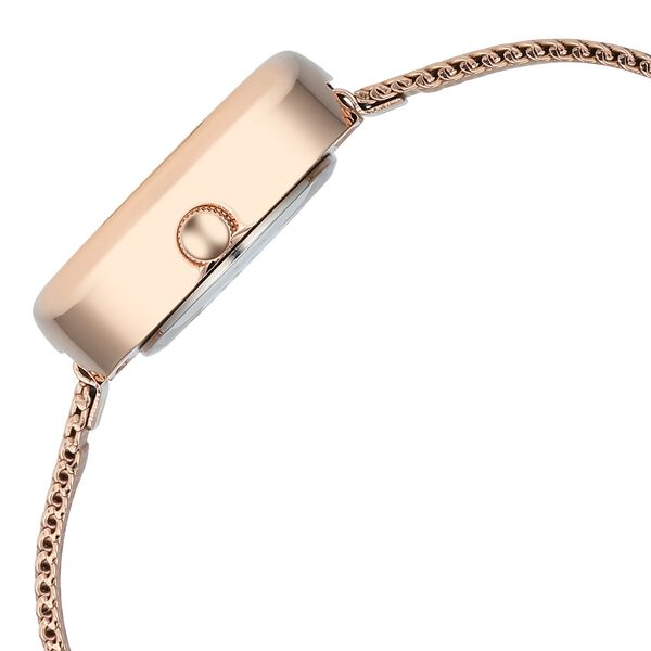 Vyb Runway By Fastrack Quartz Analog Silver Dial Metal Strap Watch For Girls - image number 4