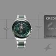 Fastrack Oceanyx - Ceramic Quartz Multifunction Green Dial Two Toned Strap Watch For Guys - image number 3