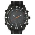 Fastrack Quartz Analog Digital Grey Dial Silicone Strap Watch for Guys