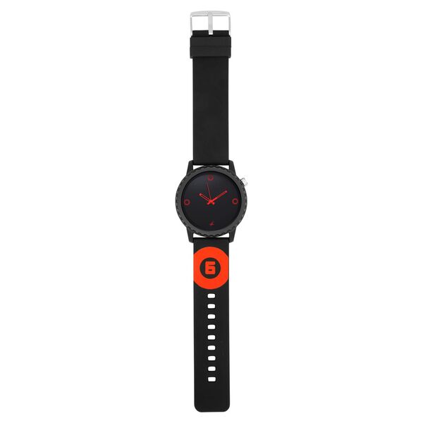 Fastrack Quartz Analog Black Dial Silicone Strap Watch for Unisex - image number 5