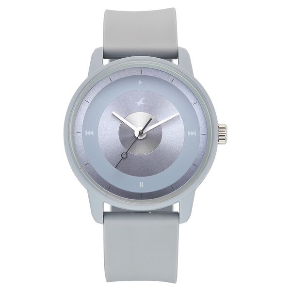Fastrack Y2K Analog with Icy Blue Dial Silicon Strap Watch for Guys - image number 0