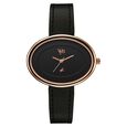 Vyb Mirage By Fastrack Quartz Analog Black Dial Black Split leather Strap Watch For Girls - image number 1