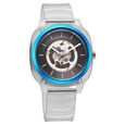 Fastrack Bare Quartz Analog Skeleton Unisex Watch With Anthracite Dial And Translucent Plastic Strap - image number 2