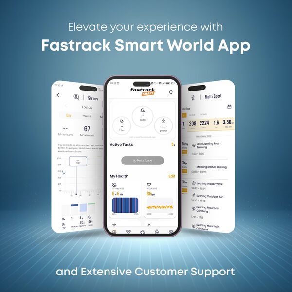 Fastrack Revoltt XR1 3.50 cm, BT Calling, Fast Charge, 100+ Sports Mode, IP68, Calculator, Fashion Smartwatch - image number 7