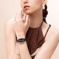 Vyb Minimalist By Fastrack Quartz Analog Black Dial Metal Strap Watch For Girls - image number 6