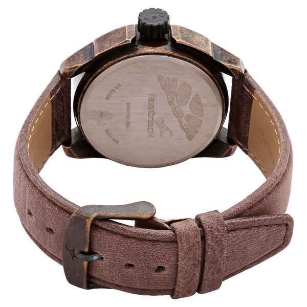 Fastrack Quartz Analog Antique Dial Leather Strap Watch for Guys - image number 2