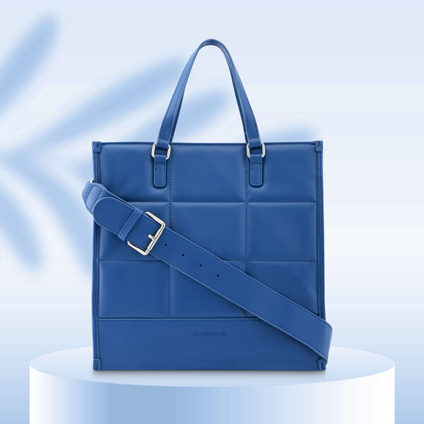 Fastrack Cobalt Blue Casual Satchel Bag for Women - image number 0