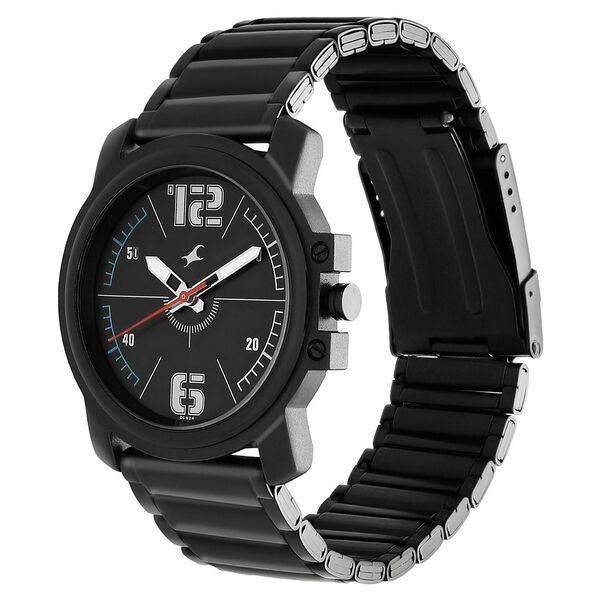 Fastrack Hitlist Quartz Analog Silver Dial Stainless Steel Strap Watch for Guys - image number 2