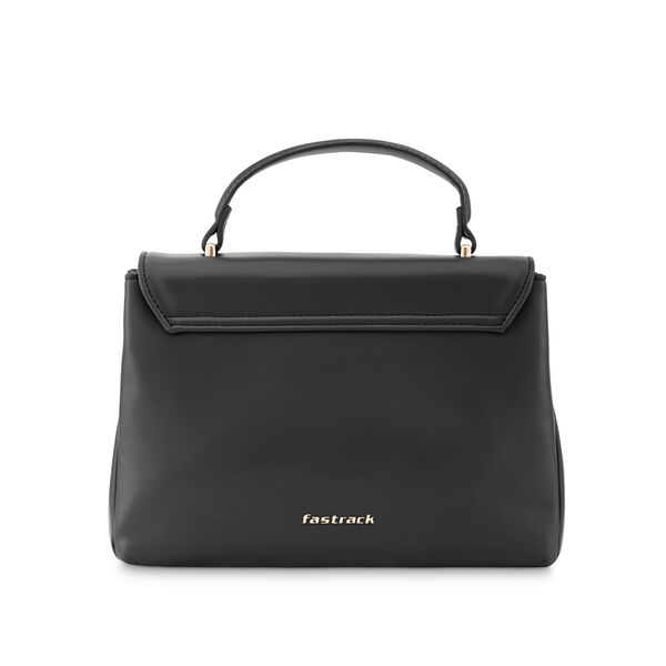 Fastrack Black Satchel with Gold Accents - image number 4