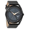 Fastrack MetaWe Quartz Analog Grey Dial Leather Strap Watch For Guys - image number 1