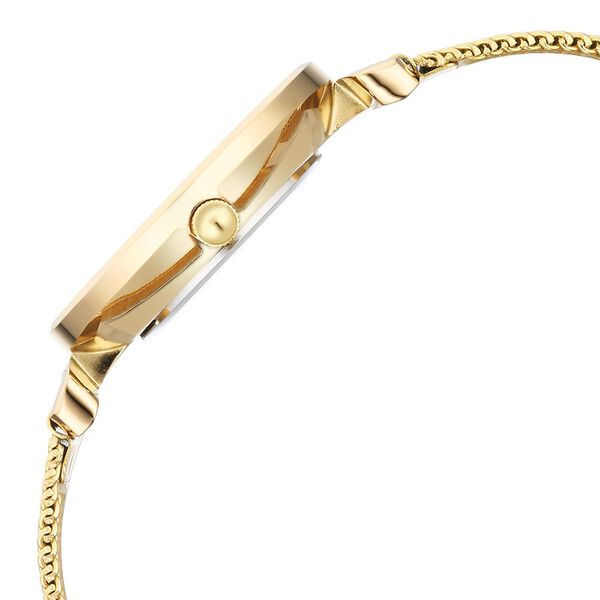Fastrack Vyb Classique Quartz Analog Green Dial Golden Metal Strap Watch For Women - image number 3