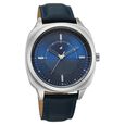 Fastrack Stunners Quartz Analog Blue Dial Grey Leather Strap Watch For Guys - image number 1