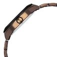 Vyb Challenger By Fastrack Quartz Analog Black Dial Brown Stainless Steel Strap Watch For Guys - image number 5