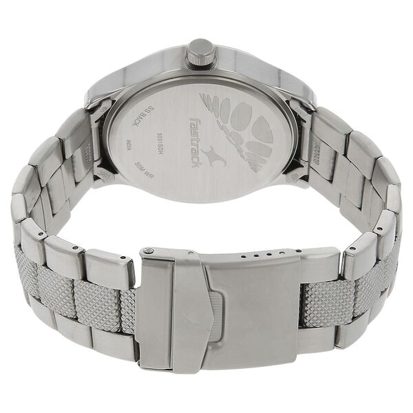 Fastrack Quartz Multifunction Black Dial Stainless Steel Strap Watch for Guys - image number 3