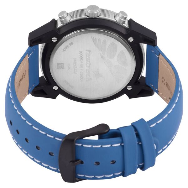 Fastrack Modular Quartz Analog White Dial Leather Strap Watch for Guys - image number 4
