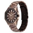 Vyb Quest By Fastrack Quartz Analog Brown Dial Brown Metal Strap Watch For Guys - image number 2