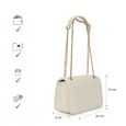 Quiltgrid white shoulder bag - image number 2