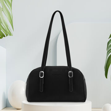 Fastrack Spacious Shoulder Bag in Black