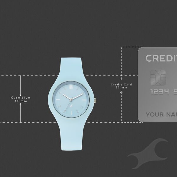 Fastrack Tweens Quartz Analog Blue Dial Blue Silicone Strap Watch - image number 3