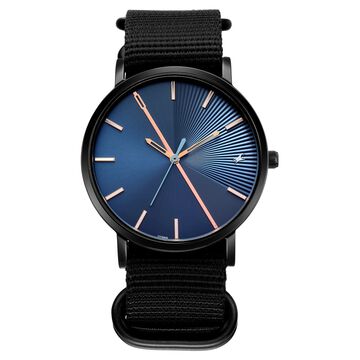 Fastrack 9 to Fine Analog with Blue Dial Nato Strap Watch for Guys