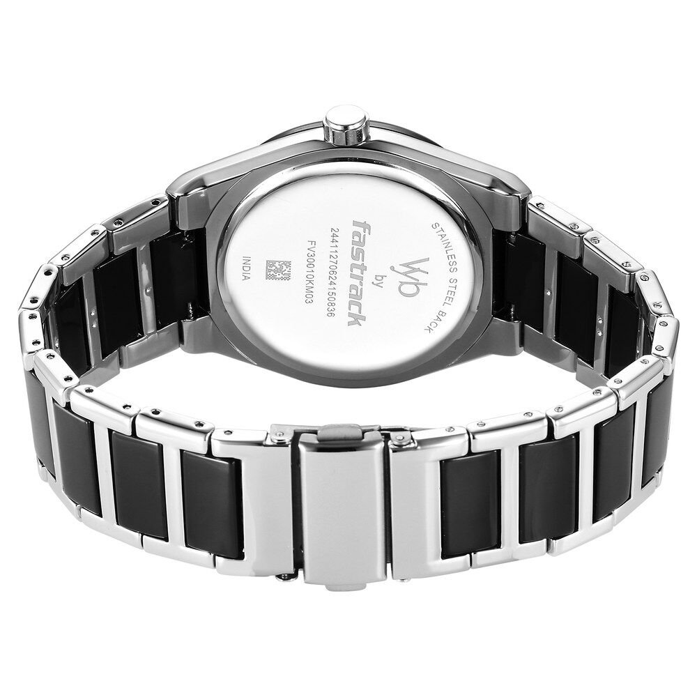 Buy Online Fastrack Vyb Nimbus Quartz Analog Black Dial Two Toned