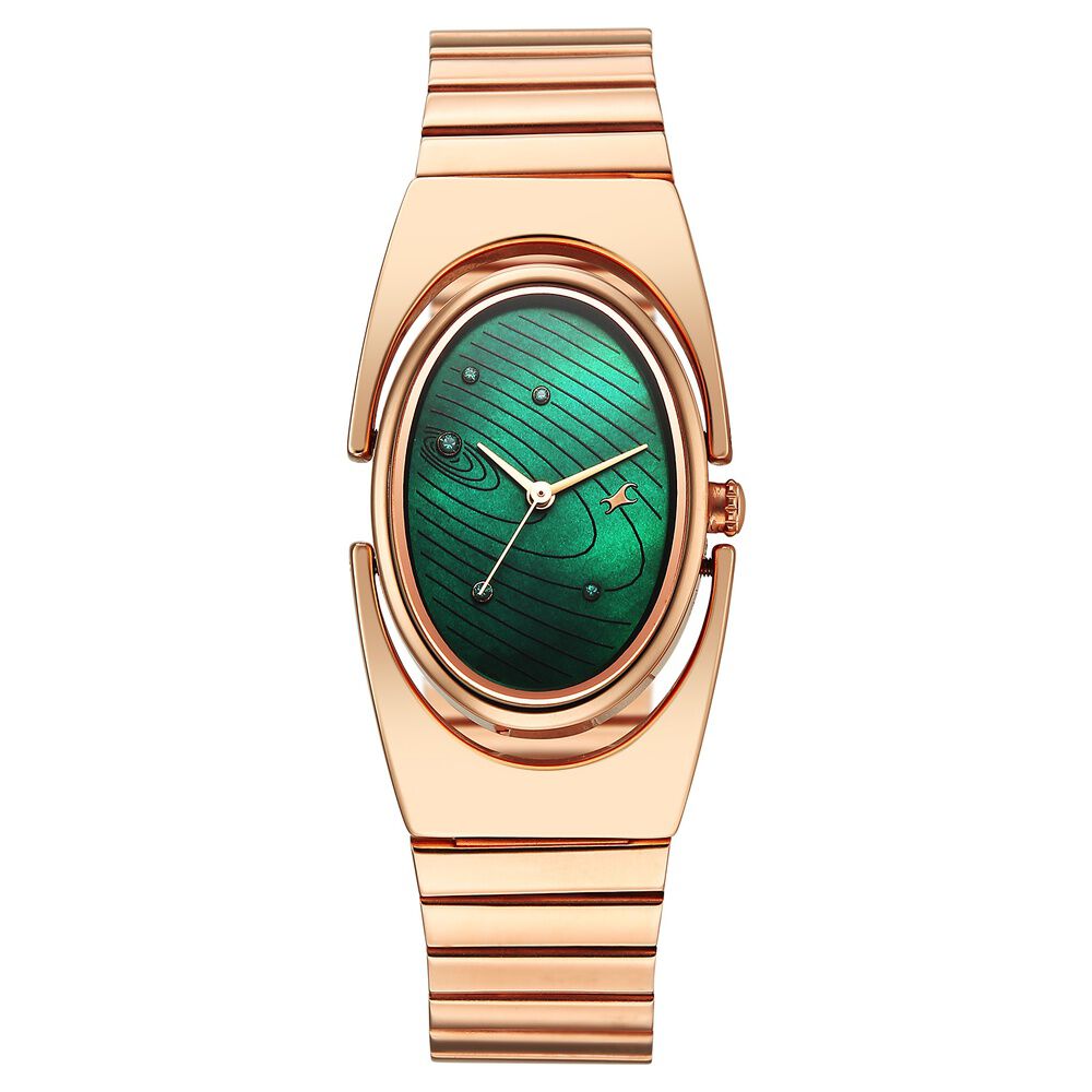 Buy Online Fastrack UFO Quartz Analog Green Mother Of Pearl Dial