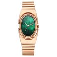 Fastrack UFO Quartz Analog Green Mother Of Pearl Dial Rose Gold Colour Stainless Steel Strap Watch For Girls - image number 0