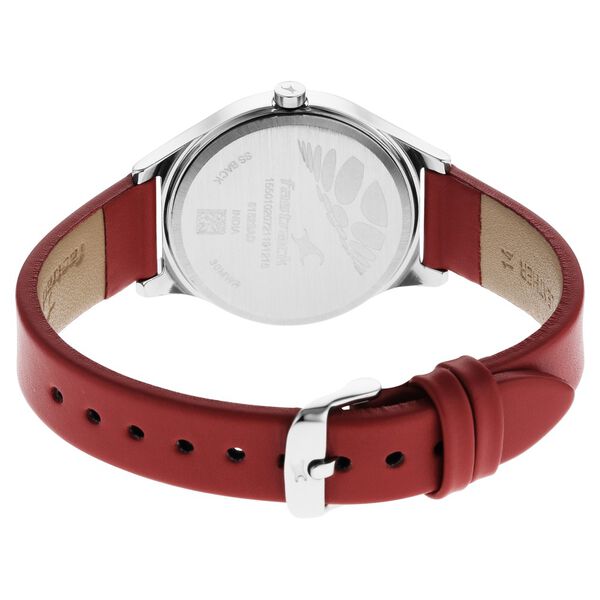 Fastrack Stunners Quartz Analog Multicoloured Dial Leather Strap Watch for Girls - image number 4