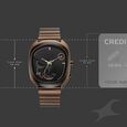 Fastrack UFO Quartz Multifunction Black Dial Brown Stainless Steel Strap Watch For Guys - image number 3