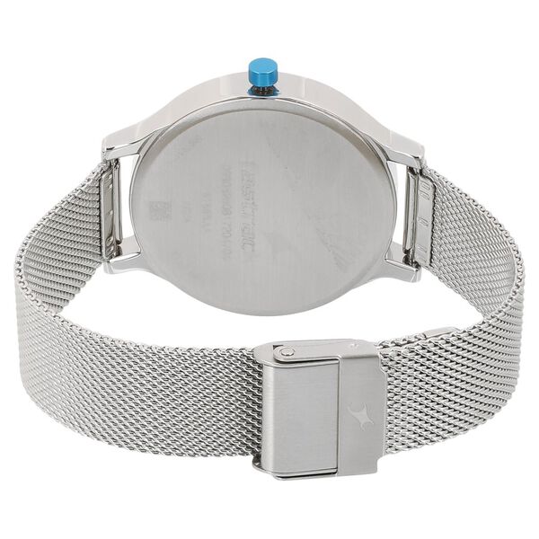 Fastrack Loopholes Quartz Analog Red Dial Stainless Steel Strap Watch for Girls - image number 3