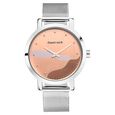 Fastrack Bare Basics Quartz Analog Rose Gold Dial Stainless Steel Strap Watch for Girls - image number 2