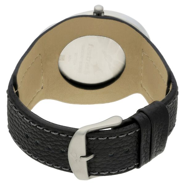 Fastrack Quartz Analog Black Dial Leather Strap Watch for Guys - image number 4