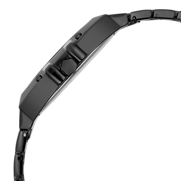 Vyb Challenger By Fastrack Quartz Analog Black Dial Black Metal Strap Watch For Guys - image number 5