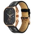 Fastrack Fleek Quartz Multifunction Black Dial Leather Strap Watch For Guys - image number 2