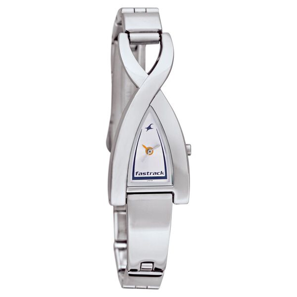 Fastrack Quartz Analog Silver Dial Stainless Steel Strap Watch for Girls - image number 0