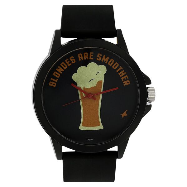 Fastrack Quartz Analog Black Dial Plastic Strap Watch for Unisex - image number 0