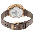 Fastrack Stunners Multifunction Rose Gold Dial Brown Leather Strap Watch For Girls - image number 4