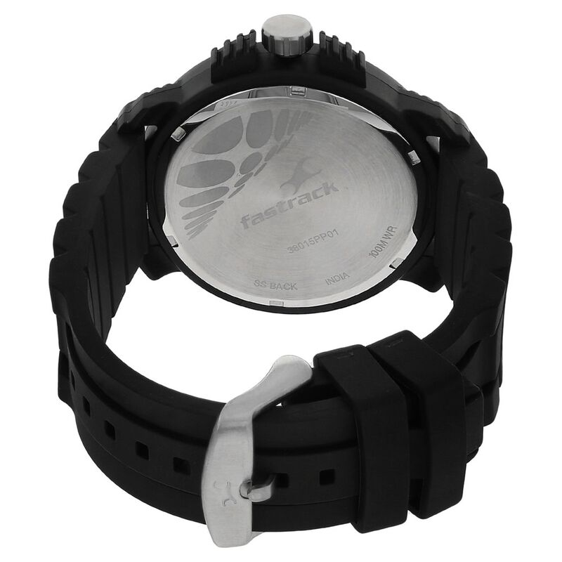 Buy Online Fastrack Quartz Analog Grey Dial Plastic Strap Watch